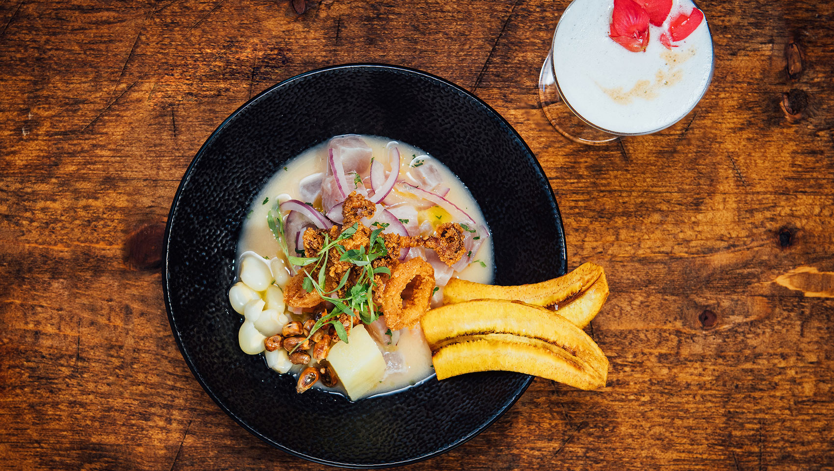 ceviche at King Tide Restaurant at Kimpton River Place located in Portland Oregon